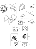 Page A Diagram and Parts List for 020325-0  Briggs and Stratton Pressure Washer